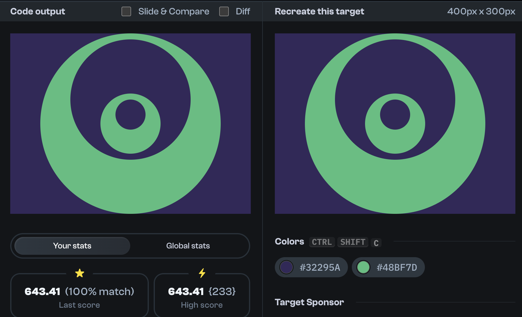CSS Battle Target 197